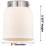 5_Bell 42" Wide Nickel 4-Light LED Bath Light w/ White Glass more views