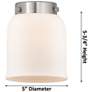 5_Bell 42"W Brushed Brass 4-Light Bath Light w/ White Glass more views