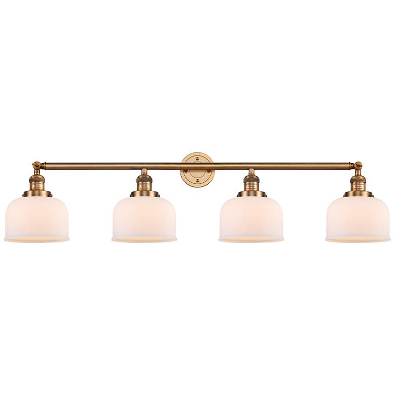 Image 1 Bell 44" Wide Brushed Brass 4-Light LED Bath Light