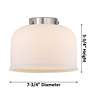 5_Bell 44"W Antique Brass 4-Light Bath Light w/ White Shade more views