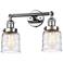 Bell 5" 2 Light 16" Tiltable Bath Light - Polished Chrome - Deco