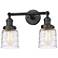 Bell 5" 2 Light 16" Tiltable LED Bath Light - Bronze - Deco Swirl