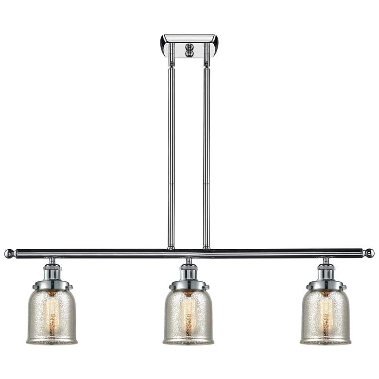 Image 1 Bell 5" 3 Light 36" Island Light - Polished Chrome - Silver Plat