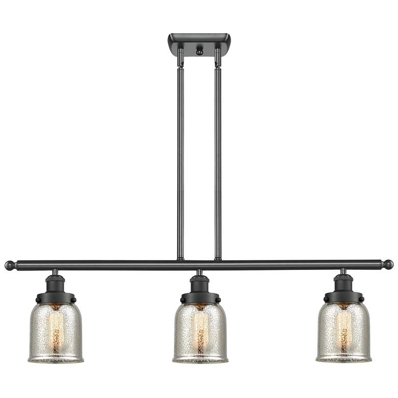 Image 1 Bell 5" 3 Light 36" LED Island Light - Matte Black - Silver Plat