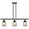 Bell 5" 3 Light 36" LED Island Light - Matte Black - Silver Plat