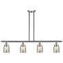 Bell 5" 4 Light 48" Island Light - Satin Nickel  - Silver Mercury