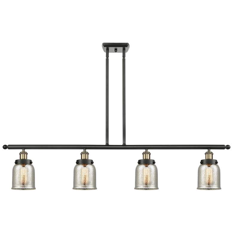 Image 1 Bell 5" 4 Light 48" LED Island Light - Black Brass - Silver Plat