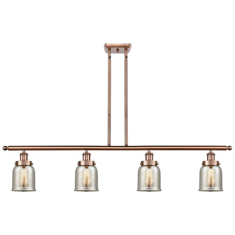 Image 1 Bell 5 inch 4 Light 48 inch LED Island Light - Copper  - Silver Plated Me