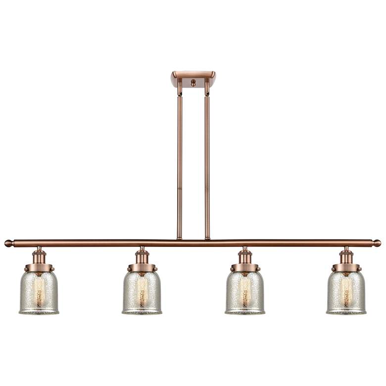 Image 1 Bell 5" 4 Light 48" LED Island Light - Copper - Silver Plated Me