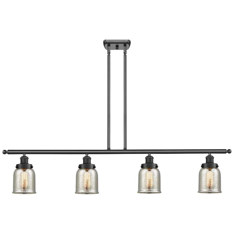 Image 1 Bell 5" 4 Light 48" LED Island Light - Matte Black - Silver Plat