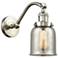 Bell 5" Brushed Satin Nickel Sconce w/ Silver Plated Mercury Shade