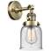 Bell 5" LED Sconce - Brass Finish - Seedy Shade