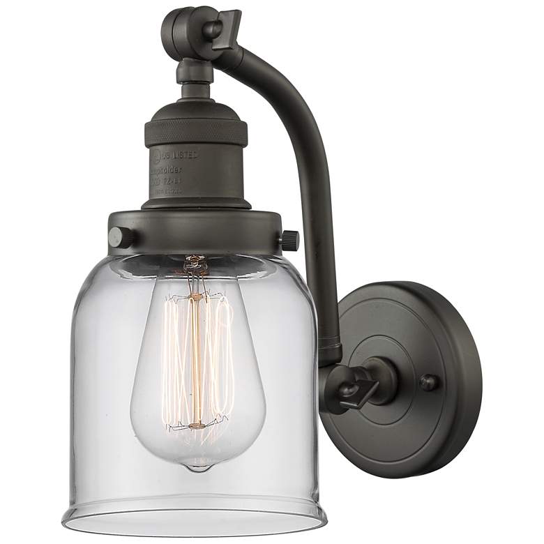 Image 1 Bell 5" LED Sconce - Bronze Finish - Clear Shade
