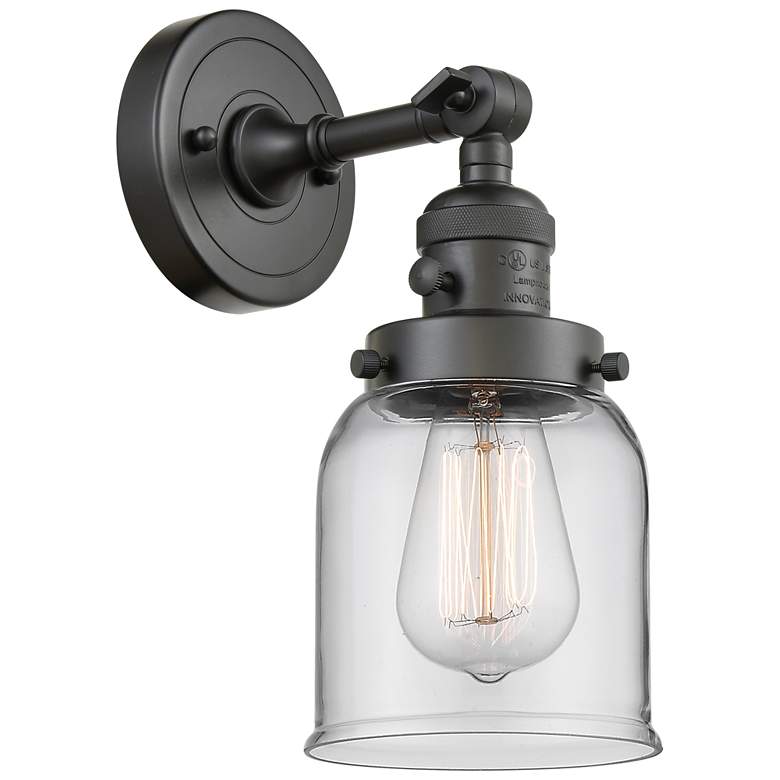 Image 1 Bell 5" LED Sconce - Bronze Finish - Clear Shade