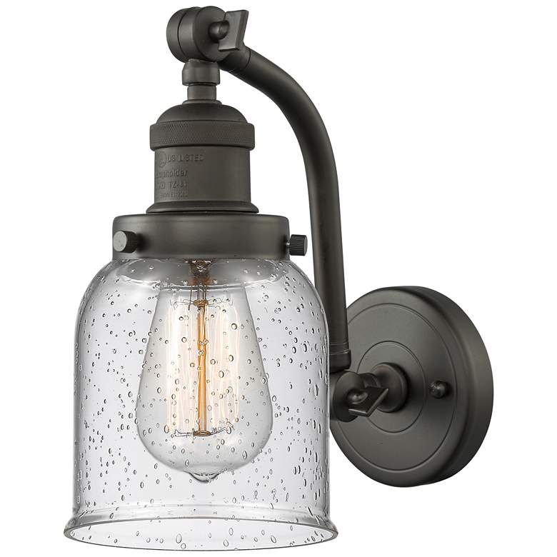 Image 1 Bell 5" LED Sconce - Bronze Finish - Seedy Shade