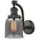 Bell 5" Oil Rubbed Bronze Sconce w/ Plated Smoke Shade