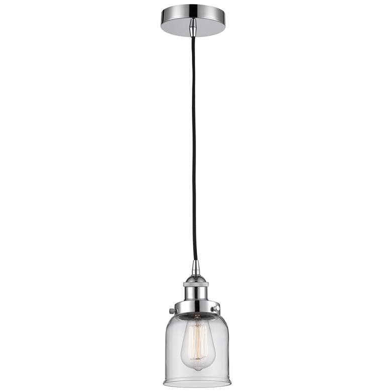 Image 1 Bell 5" Polished Chrome Mini Pendant w/ Clear Shade