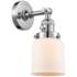 Bell 5" Polished Chrome Sconce w/ Matte White Shade