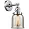 Bell 5" Polished Chrome Sconce w/ Silver Plated Mercury Shade