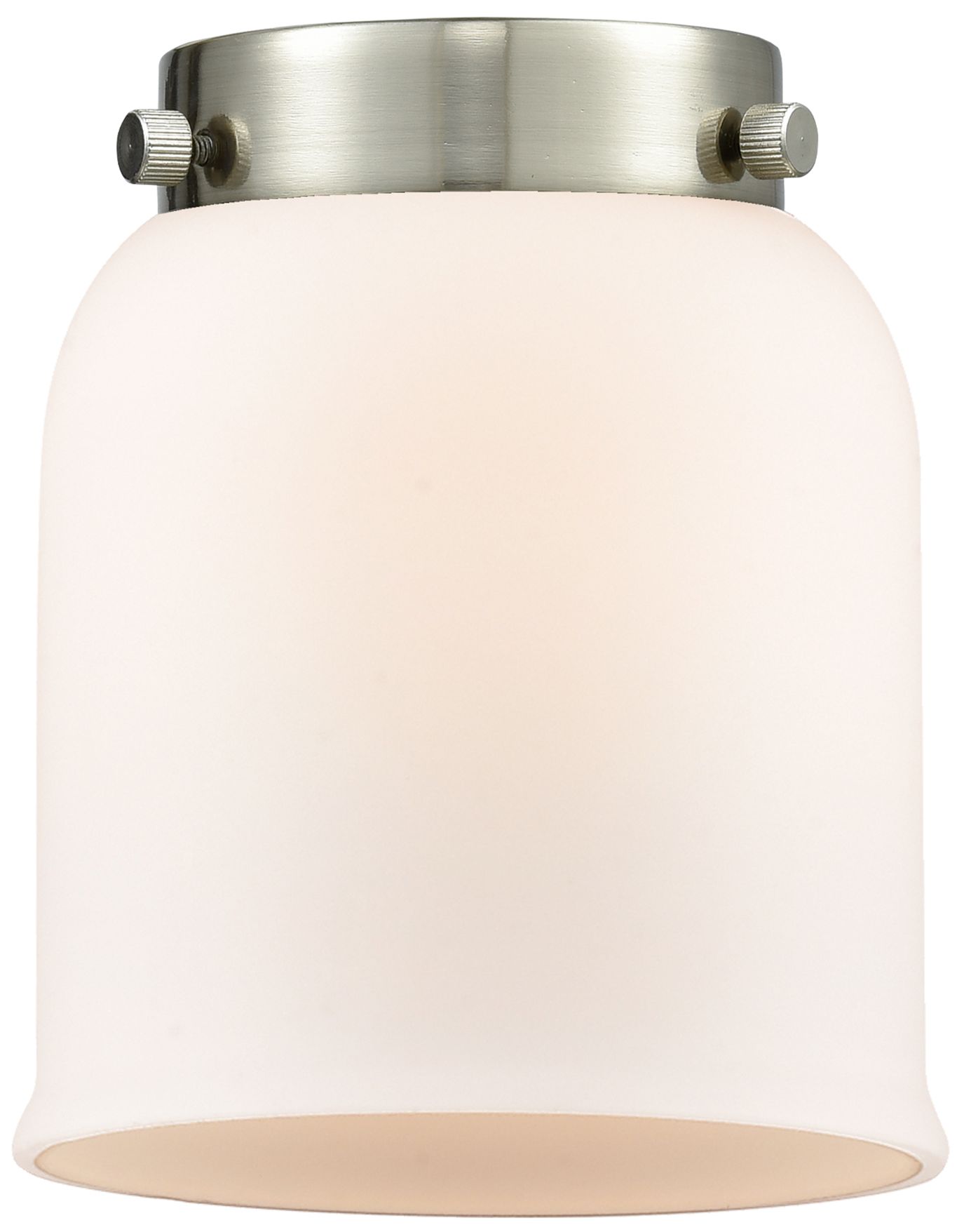 Image 3 Bell 5" Polished Nickel Sconce w/ Matte White Shade more views