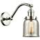 Bell 5" Polished Nickel Sconce w/ Silver Plated Mercury Shade