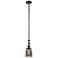 Bell 5" Wide Bronze Stem Hung Tiltable Mini Pendant w/ Plated Smoke Sh