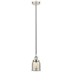 Bell 5&quot;W Polished Nickel Corded Mini Pendant w/ Silver Mercury Shade