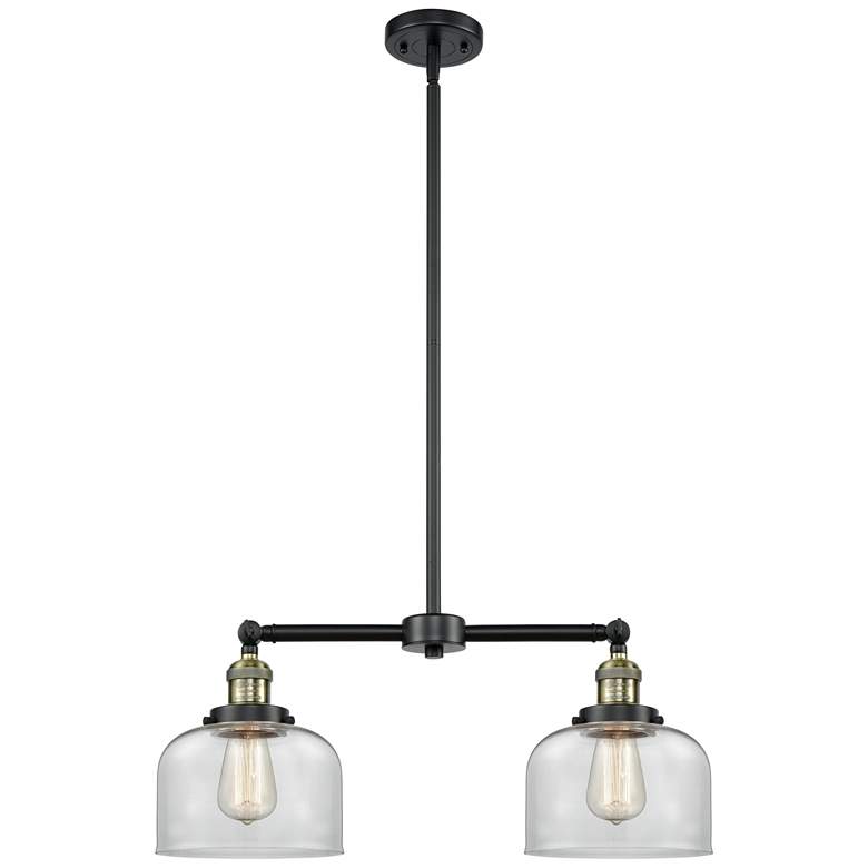 Image 1 Bell 8" - 2 Light 21" LED Island Light - Black Antique Brass - C