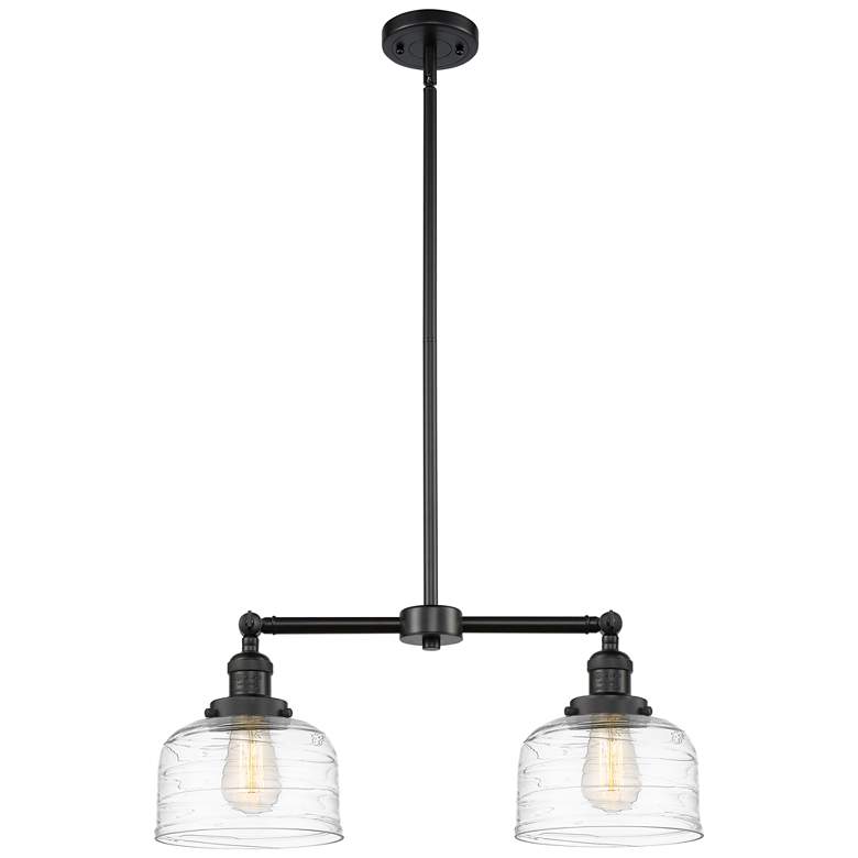 Image 1 Bell 8" - 2 Light 21" LED Island Light - Matte Black - Clear Dec