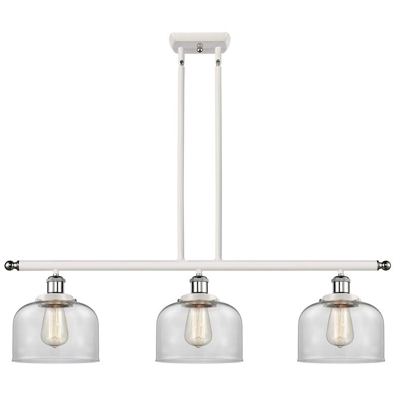 Image 1 Bell 8 inch 3 Light 36 inch LED Island Light - White and Polished Chrome 