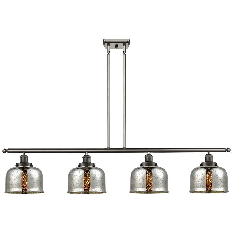 Image 1 Bell 8" 4 Light 48" Island Light - Oil Rubbed Bronze - Silver Me
