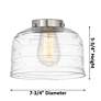 4_Bell 8" Matte Black LED Sconce With Clear Deco Swirl Shade more views