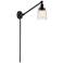 Bell 8" Oil Rubbed Bronze LED Swing Arm With Deco Swirl Shade