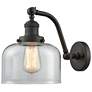 Bell 8" Oil Rubbed Bronze Sconce w/ Clear Shade