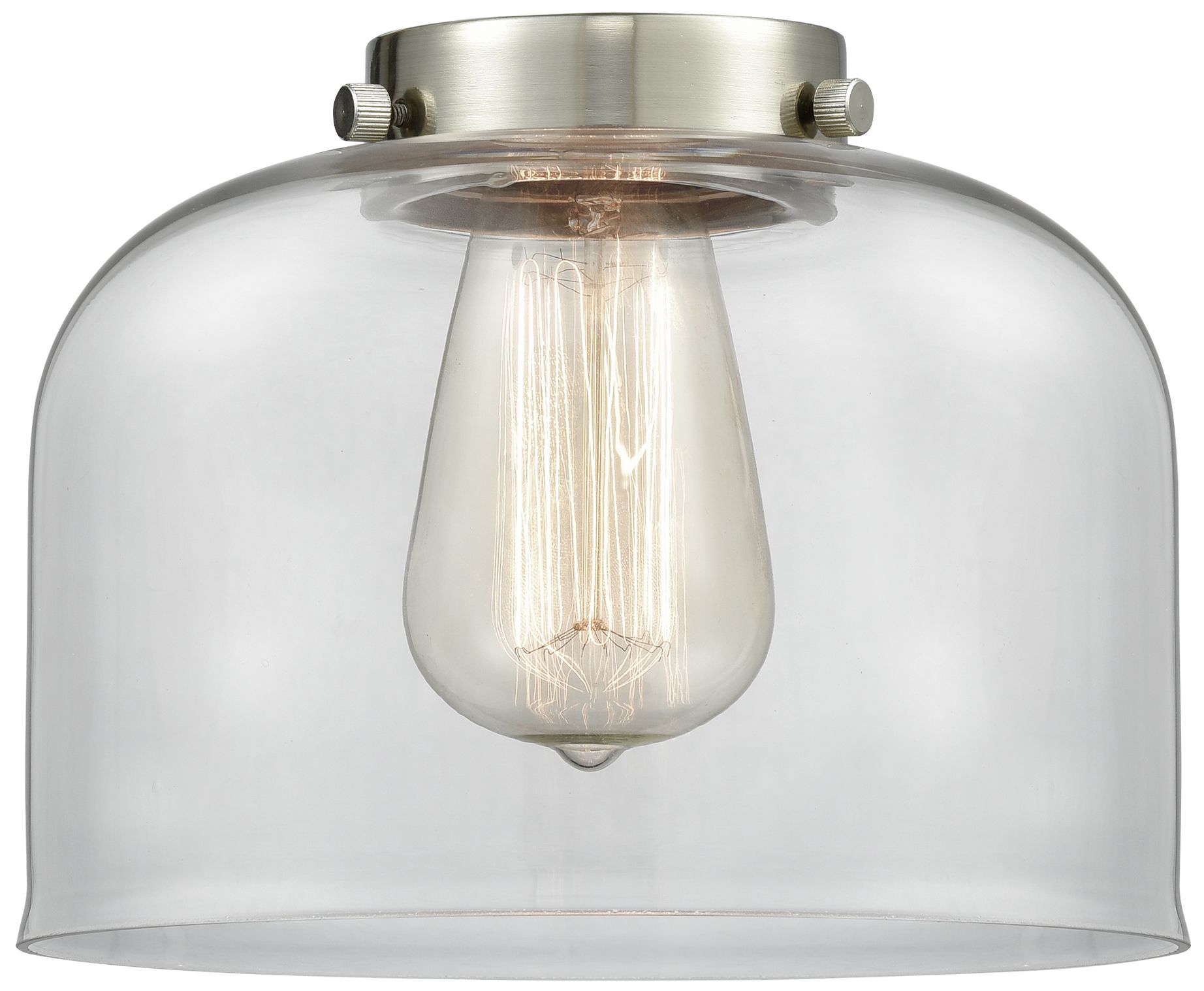Image 4 Bell 8" Oil Rubbed Bronze Sconce w/ Clear Shade more views