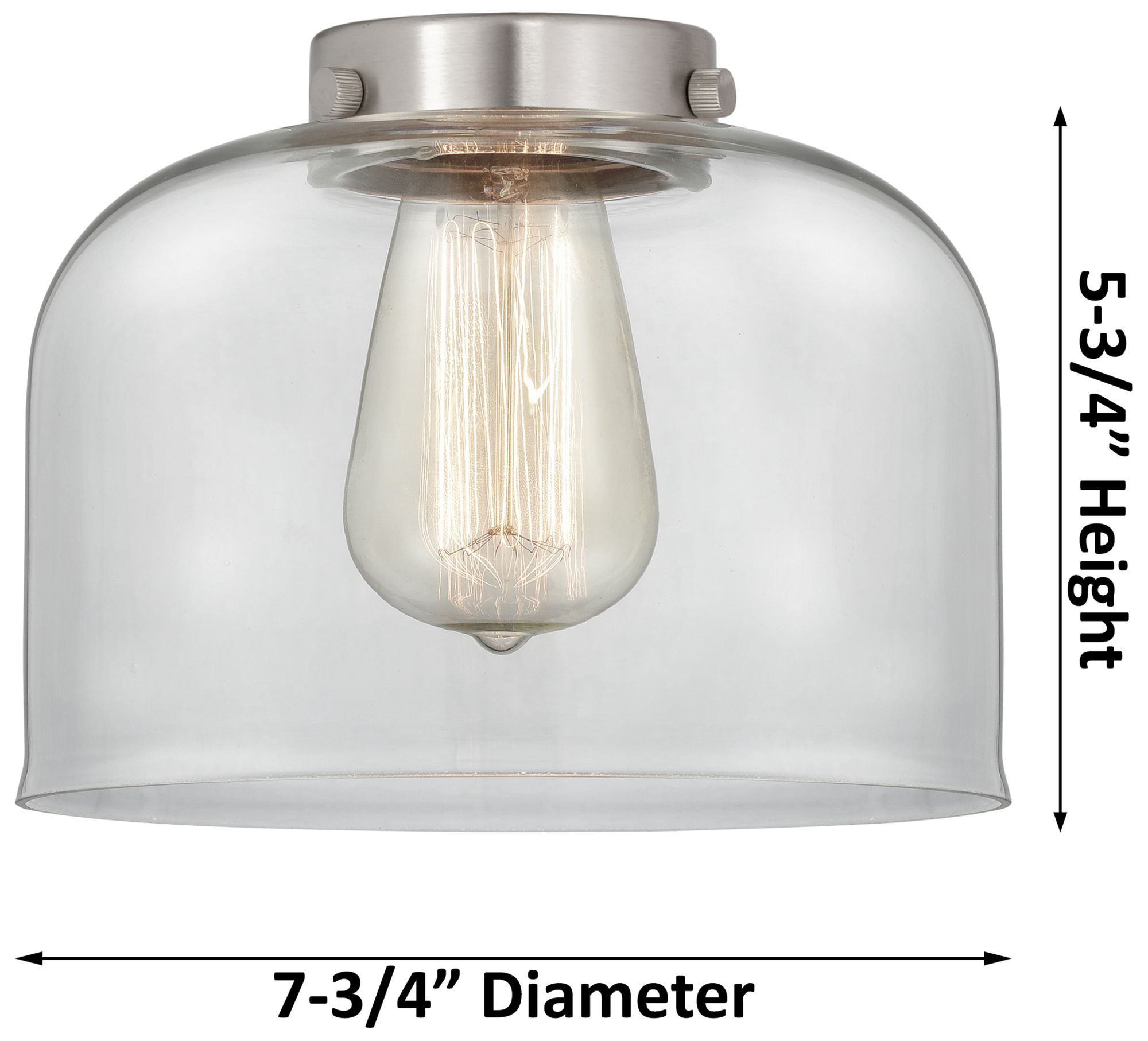 Image 6 Bell 8" Oil Rubbed Bronze Sconce w/ Clear Shade more views