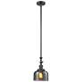 Bell 8" Oil Rubbed Bronze Tiltable Mini Pendant w/ Plated Smoke Shade