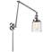 Bell 8" Polished Chrome Double Swing Arm With Deco Swirl Shade