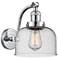 Bell 8" Polished Chrome Sconce w/ Seedy Shade