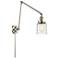 Bell 8" Polished Nickel Double Swing Arm With Deco Swirl Shade
