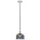 Bell 8" Polished Nickel Mini Pendant w/ Plated Smoke Shade
