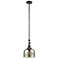 Bell 8" Wide Bronze Stem Hung Mini Pendant w/ Silver Plated Mercury Sh