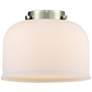 3_Bell 8"W Antique Brass Mini Pendant with White Shade more views