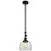 Bell 8" Tiltable LED Mini Pendant - Matte Black - Clear Shade
