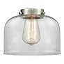 3_Bell 8" Wide Antique Copper Mini Pendant with Clear Bell Glass Shade more views