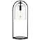 Bell Jar 28" High 1-Light Desk Lamp - Matte Black