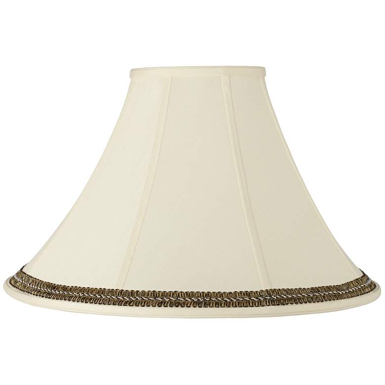 Image 1 Bell Shade with Black and Gold Trim 7x20x13.75 (Spider)