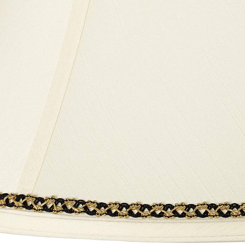 Image 2 Bell Shade with Gold and Black Trim 7x20x13.75 (Spider) more views