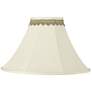 Bell Shade with Gold Lace Trim 7x20x13.75 (Spider)