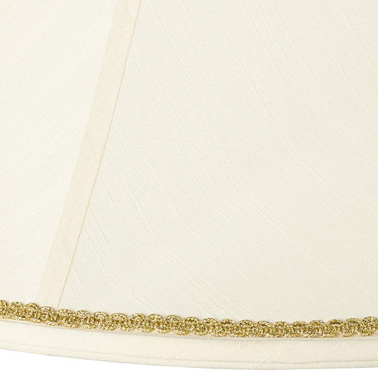 Image 2 Bell Shade with Gold Scroll Trim 7x20x13.75 (Spider) more views